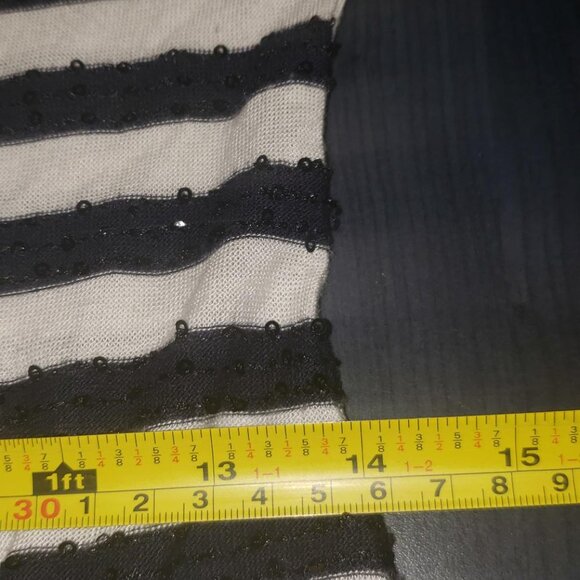 Striped mini drop waist pleated dress size 2 - Picture 6 of 8